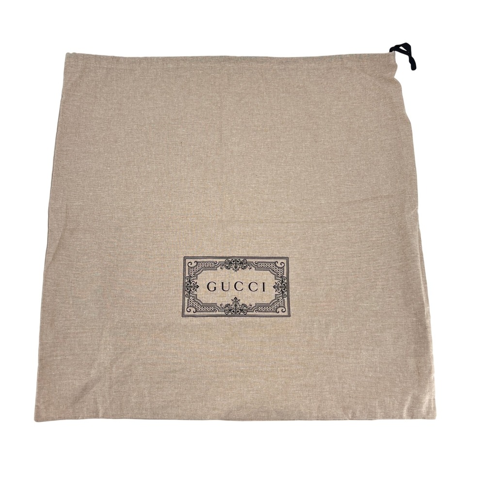 Gucci Dust Bag Extra Large XL 27 in x 26.75 in beige tan